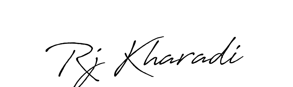 Also we have Rj Kharadi name is the best signature style. Create professional handwritten signature collection using Antro_Vectra_Bolder autograph style. Rj Kharadi signature style 7 images and pictures png