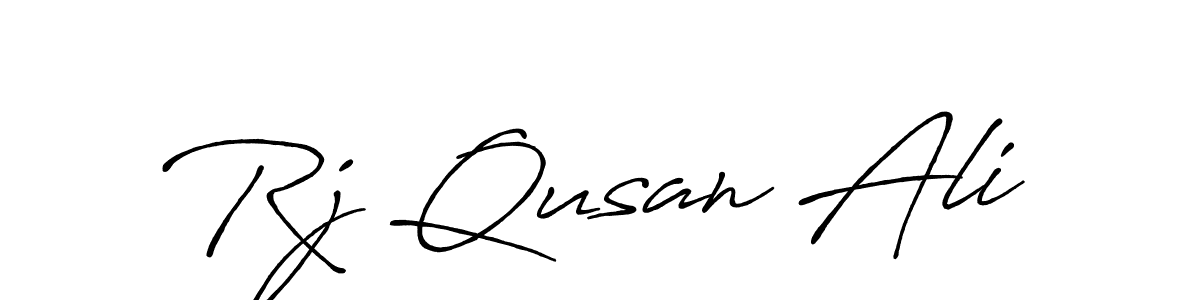 It looks lik you need a new signature style for name Rj Qusan Ali. Design unique handwritten (Antro_Vectra_Bolder) signature with our free signature maker in just a few clicks. Rj Qusan Ali signature style 7 images and pictures png