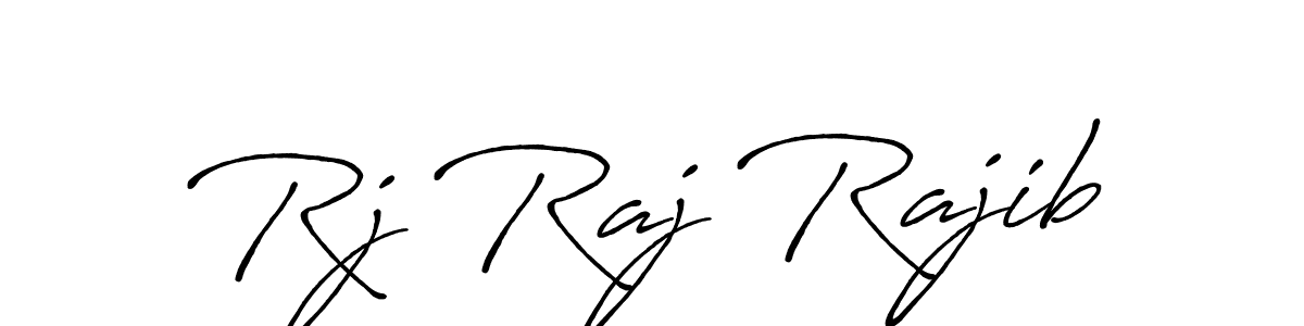 Design your own signature with our free online signature maker. With this signature software, you can create a handwritten (Antro_Vectra_Bolder) signature for name Rj Raj Rajib. Rj Raj Rajib signature style 7 images and pictures png