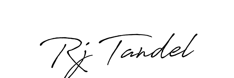 Also we have Rj Tandel name is the best signature style. Create professional handwritten signature collection using Antro_Vectra_Bolder autograph style. Rj Tandel signature style 7 images and pictures png