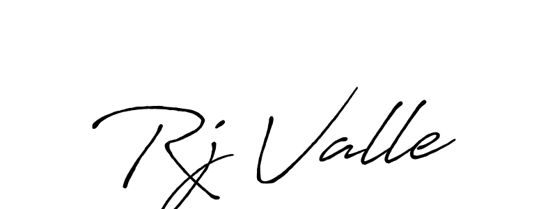 Make a beautiful signature design for name Rj Valle. With this signature (Antro_Vectra_Bolder) style, you can create a handwritten signature for free. Rj Valle signature style 7 images and pictures png