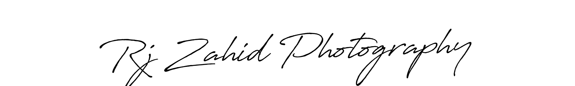 You should practise on your own different ways (Antro_Vectra_Bolder) to write your name (Rj Zahid Photography) in signature. don't let someone else do it for you. Rj Zahid Photography signature style 7 images and pictures png