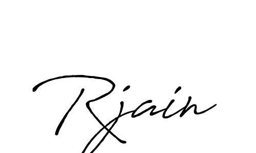 Also You can easily find your signature by using the search form. We will create Rjain name handwritten signature images for you free of cost using Antro_Vectra_Bolder sign style. Rjain signature style 7 images and pictures png