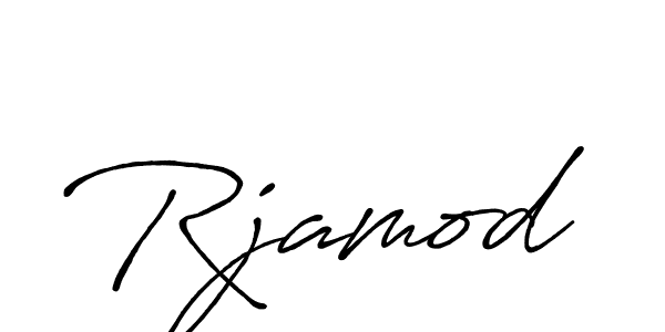 Use a signature maker to create a handwritten signature online. With this signature software, you can design (Antro_Vectra_Bolder) your own signature for name Rjamod. Rjamod signature style 7 images and pictures png