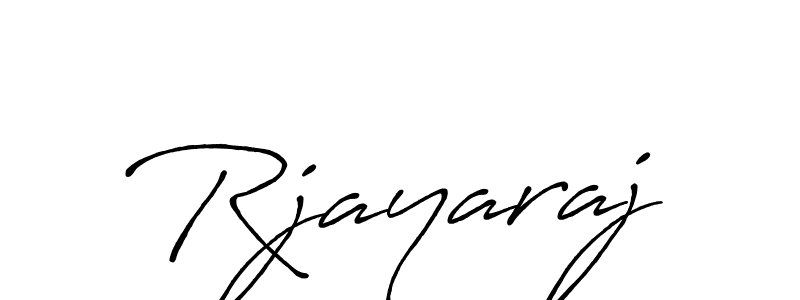 Rjayaraj stylish signature style. Best Handwritten Sign (Antro_Vectra_Bolder) for my name. Handwritten Signature Collection Ideas for my name Rjayaraj. Rjayaraj signature style 7 images and pictures png