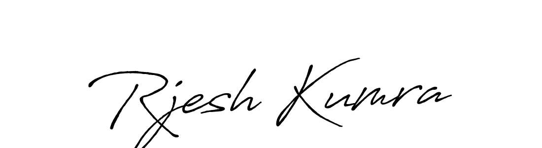 Design your own signature with our free online signature maker. With this signature software, you can create a handwritten (Antro_Vectra_Bolder) signature for name Rjesh Kumra. Rjesh Kumra signature style 7 images and pictures png