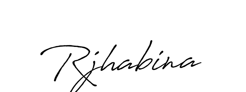 Once you've used our free online signature maker to create your best signature Antro_Vectra_Bolder style, it's time to enjoy all of the benefits that Rjhabina name signing documents. Rjhabina signature style 7 images and pictures png