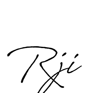 How to make Rji name signature. Use Antro_Vectra_Bolder style for creating short signs online. This is the latest handwritten sign. Rji signature style 7 images and pictures png