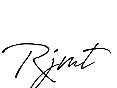 Make a beautiful signature design for name Rjmt. With this signature (Antro_Vectra_Bolder) style, you can create a handwritten signature for free. Rjmt signature style 7 images and pictures png