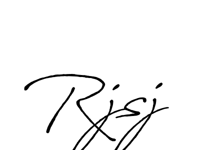 Use a signature maker to create a handwritten signature online. With this signature software, you can design (Antro_Vectra_Bolder) your own signature for name Rjsj. Rjsj signature style 7 images and pictures png