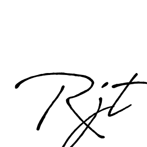 Make a beautiful signature design for name Rjt. With this signature (Antro_Vectra_Bolder) style, you can create a handwritten signature for free. Rjt signature style 7 images and pictures png