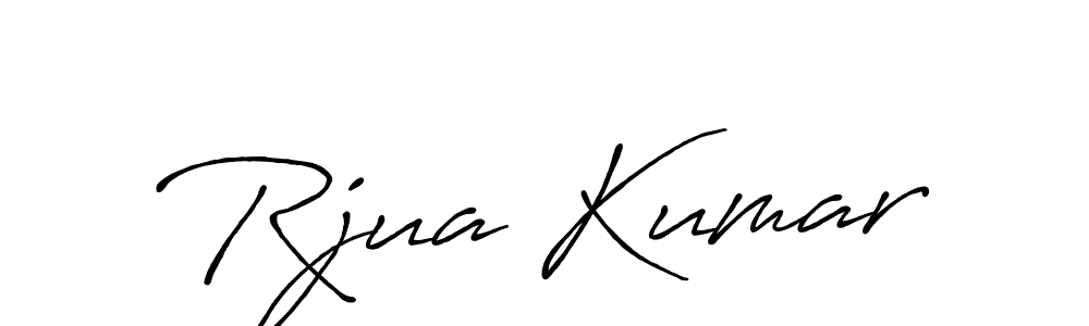 Rjua Kumar stylish signature style. Best Handwritten Sign (Antro_Vectra_Bolder) for my name. Handwritten Signature Collection Ideas for my name Rjua Kumar. Rjua Kumar signature style 7 images and pictures png