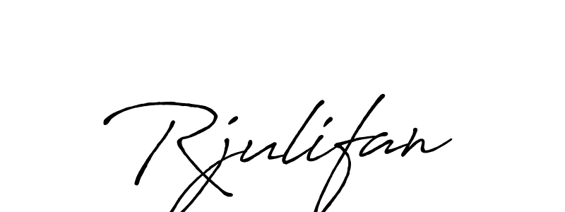 Also we have Rjulifan name is the best signature style. Create professional handwritten signature collection using Antro_Vectra_Bolder autograph style. Rjulifan signature style 7 images and pictures png