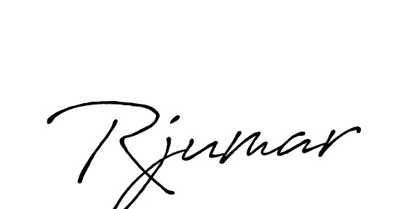 Make a beautiful signature design for name Rjumar. With this signature (Antro_Vectra_Bolder) style, you can create a handwritten signature for free. Rjumar signature style 7 images and pictures png