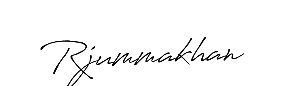 Also You can easily find your signature by using the search form. We will create Rjummakhan name handwritten signature images for you free of cost using Antro_Vectra_Bolder sign style. Rjummakhan signature style 7 images and pictures png