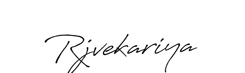 Similarly Antro_Vectra_Bolder is the best handwritten signature design. Signature creator online .You can use it as an online autograph creator for name Rjvekariya. Rjvekariya signature style 7 images and pictures png