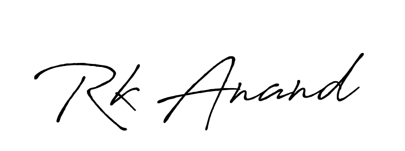 Use a signature maker to create a handwritten signature online. With this signature software, you can design (Antro_Vectra_Bolder) your own signature for name Rk Anand. Rk Anand signature style 7 images and pictures png