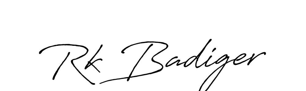 The best way (Antro_Vectra_Bolder) to make a short signature is to pick only two or three words in your name. The name Rk Badiger include a total of six letters. For converting this name. Rk Badiger signature style 7 images and pictures png