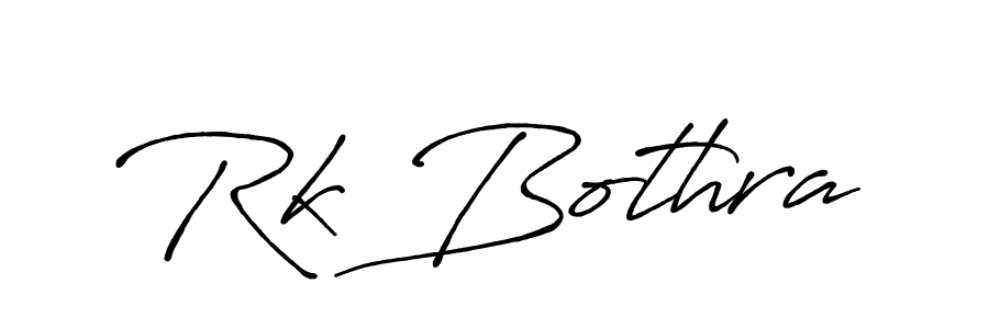 How to make Rk Bothra signature? Antro_Vectra_Bolder is a professional autograph style. Create handwritten signature for Rk Bothra name. Rk Bothra signature style 7 images and pictures png