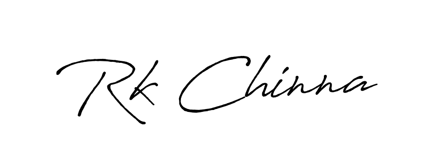 Also we have Rk Chinna name is the best signature style. Create professional handwritten signature collection using Antro_Vectra_Bolder autograph style. Rk Chinna signature style 7 images and pictures png