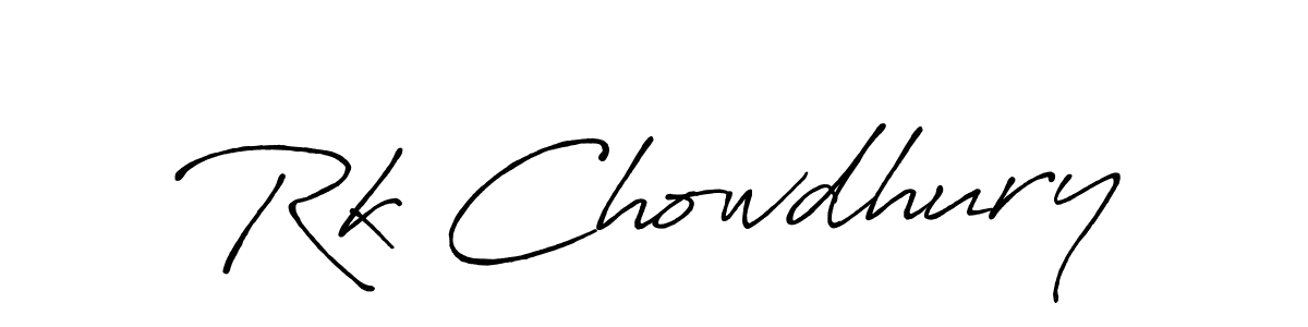 Also we have Rk Chowdhury name is the best signature style. Create professional handwritten signature collection using Antro_Vectra_Bolder autograph style. Rk Chowdhury signature style 7 images and pictures png