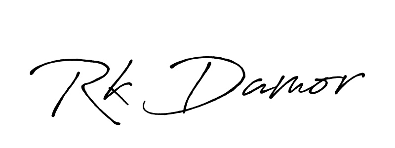 Antro_Vectra_Bolder is a professional signature style that is perfect for those who want to add a touch of class to their signature. It is also a great choice for those who want to make their signature more unique. Get Rk Damor name to fancy signature for free. Rk Damor signature style 7 images and pictures png