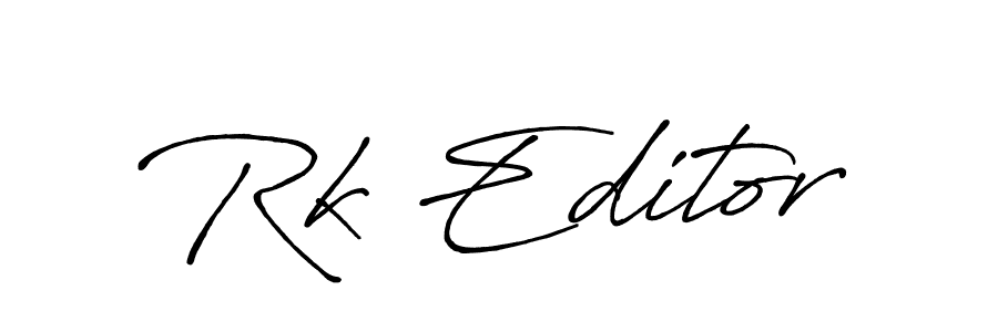 Similarly Antro_Vectra_Bolder is the best handwritten signature design. Signature creator online .You can use it as an online autograph creator for name Rk Editor. Rk Editor signature style 7 images and pictures png