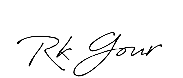 Antro_Vectra_Bolder is a professional signature style that is perfect for those who want to add a touch of class to their signature. It is also a great choice for those who want to make their signature more unique. Get Rk Gour name to fancy signature for free. Rk Gour signature style 7 images and pictures png