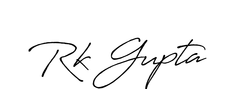 How to make Rk Gupta signature? Antro_Vectra_Bolder is a professional autograph style. Create handwritten signature for Rk Gupta name. Rk Gupta signature style 7 images and pictures png