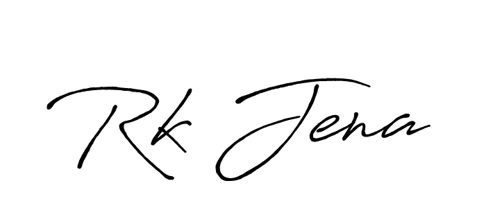 Make a beautiful signature design for name Rk Jena. With this signature (Antro_Vectra_Bolder) style, you can create a handwritten signature for free. Rk Jena signature style 7 images and pictures png