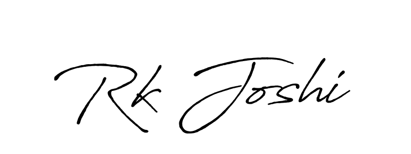 Design your own signature with our free online signature maker. With this signature software, you can create a handwritten (Antro_Vectra_Bolder) signature for name Rk Joshi. Rk Joshi signature style 7 images and pictures png