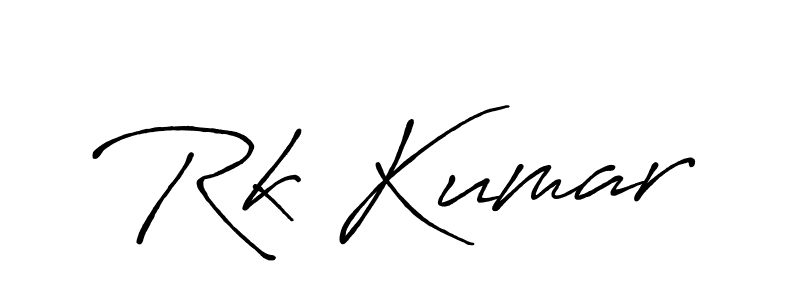 How to make Rk Kumar signature? Antro_Vectra_Bolder is a professional autograph style. Create handwritten signature for Rk Kumar name. Rk Kumar signature style 7 images and pictures png