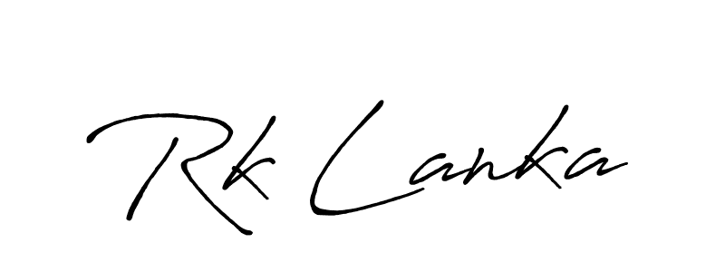 Create a beautiful signature design for name Rk Lanka. With this signature (Antro_Vectra_Bolder) fonts, you can make a handwritten signature for free. Rk Lanka signature style 7 images and pictures png