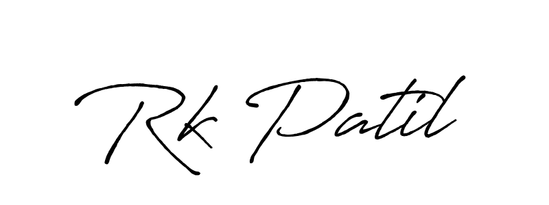 Also You can easily find your signature by using the search form. We will create Rk Patil name handwritten signature images for you free of cost using Antro_Vectra_Bolder sign style. Rk Patil signature style 7 images and pictures png