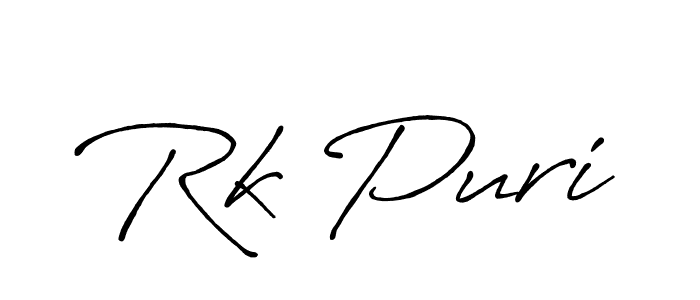 It looks lik you need a new signature style for name Rk Puri. Design unique handwritten (Antro_Vectra_Bolder) signature with our free signature maker in just a few clicks. Rk Puri signature style 7 images and pictures png