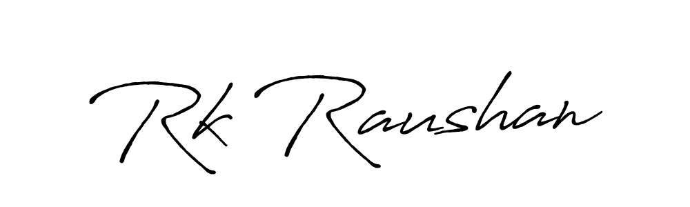 Also we have Rk Raushan name is the best signature style. Create professional handwritten signature collection using Antro_Vectra_Bolder autograph style. Rk Raushan signature style 7 images and pictures png