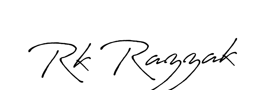 You should practise on your own different ways (Antro_Vectra_Bolder) to write your name (Rk Razzak) in signature. don't let someone else do it for you. Rk Razzak signature style 7 images and pictures png