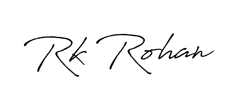 It looks lik you need a new signature style for name Rk Rohan. Design unique handwritten (Antro_Vectra_Bolder) signature with our free signature maker in just a few clicks. Rk Rohan signature style 7 images and pictures png