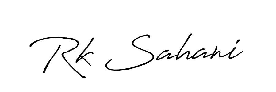 This is the best signature style for the Rk Sahani name. Also you like these signature font (Antro_Vectra_Bolder). Mix name signature. Rk Sahani signature style 7 images and pictures png