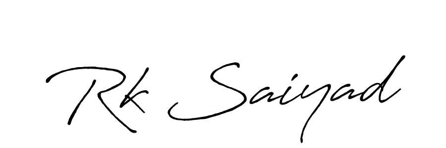 You can use this online signature creator to create a handwritten signature for the name Rk Saiyad. This is the best online autograph maker. Rk Saiyad signature style 7 images and pictures png