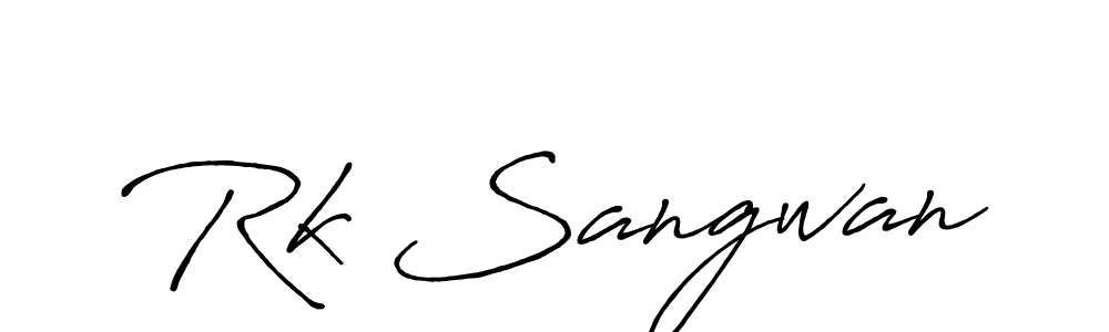 Also we have Rk Sangwan name is the best signature style. Create professional handwritten signature collection using Antro_Vectra_Bolder autograph style. Rk Sangwan signature style 7 images and pictures png