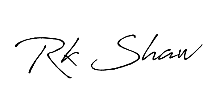 Make a beautiful signature design for name Rk Shaw. Use this online signature maker to create a handwritten signature for free. Rk Shaw signature style 7 images and pictures png