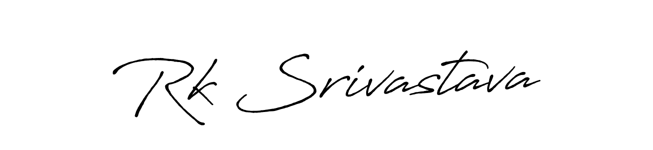 Make a beautiful signature design for name Rk Srivastava. With this signature (Antro_Vectra_Bolder) style, you can create a handwritten signature for free. Rk Srivastava signature style 7 images and pictures png