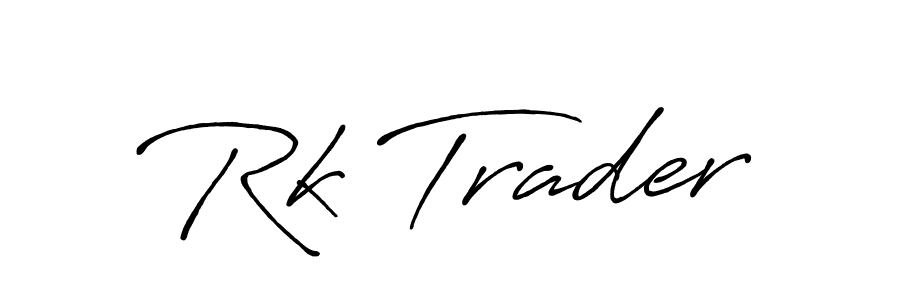 Make a beautiful signature design for name Rk Trader. Use this online signature maker to create a handwritten signature for free. Rk Trader signature style 7 images and pictures png