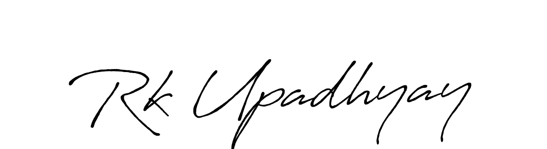 Similarly Antro_Vectra_Bolder is the best handwritten signature design. Signature creator online .You can use it as an online autograph creator for name Rk Upadhyay. Rk Upadhyay signature style 7 images and pictures png