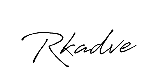 Rkadve stylish signature style. Best Handwritten Sign (Antro_Vectra_Bolder) for my name. Handwritten Signature Collection Ideas for my name Rkadve. Rkadve signature style 7 images and pictures png