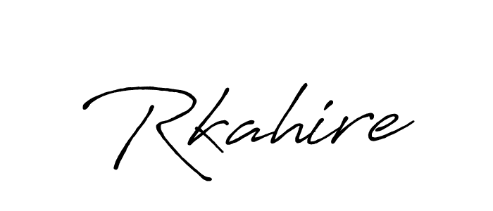 How to make Rkahire name signature. Use Antro_Vectra_Bolder style for creating short signs online. This is the latest handwritten sign. Rkahire signature style 7 images and pictures png