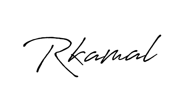 Create a beautiful signature design for name Rkamal. With this signature (Antro_Vectra_Bolder) fonts, you can make a handwritten signature for free. Rkamal signature style 7 images and pictures png