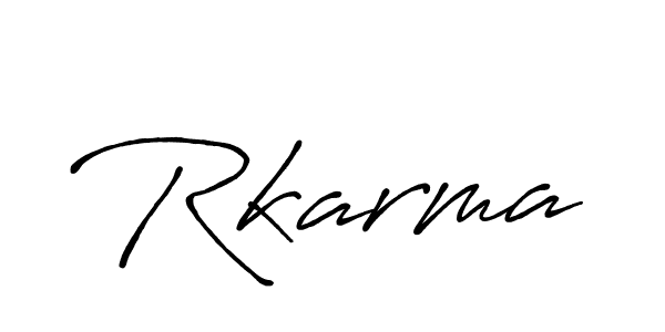 Also You can easily find your signature by using the search form. We will create Rkarma name handwritten signature images for you free of cost using Antro_Vectra_Bolder sign style. Rkarma signature style 7 images and pictures png