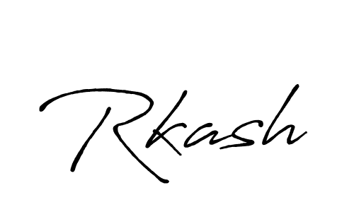 How to make Rkash name signature. Use Antro_Vectra_Bolder style for creating short signs online. This is the latest handwritten sign. Rkash signature style 7 images and pictures png